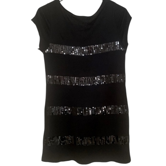 🔥SALE🔥Kische Black Sequin Mini Dress NWTS SZ SM - Picture 1 of 7